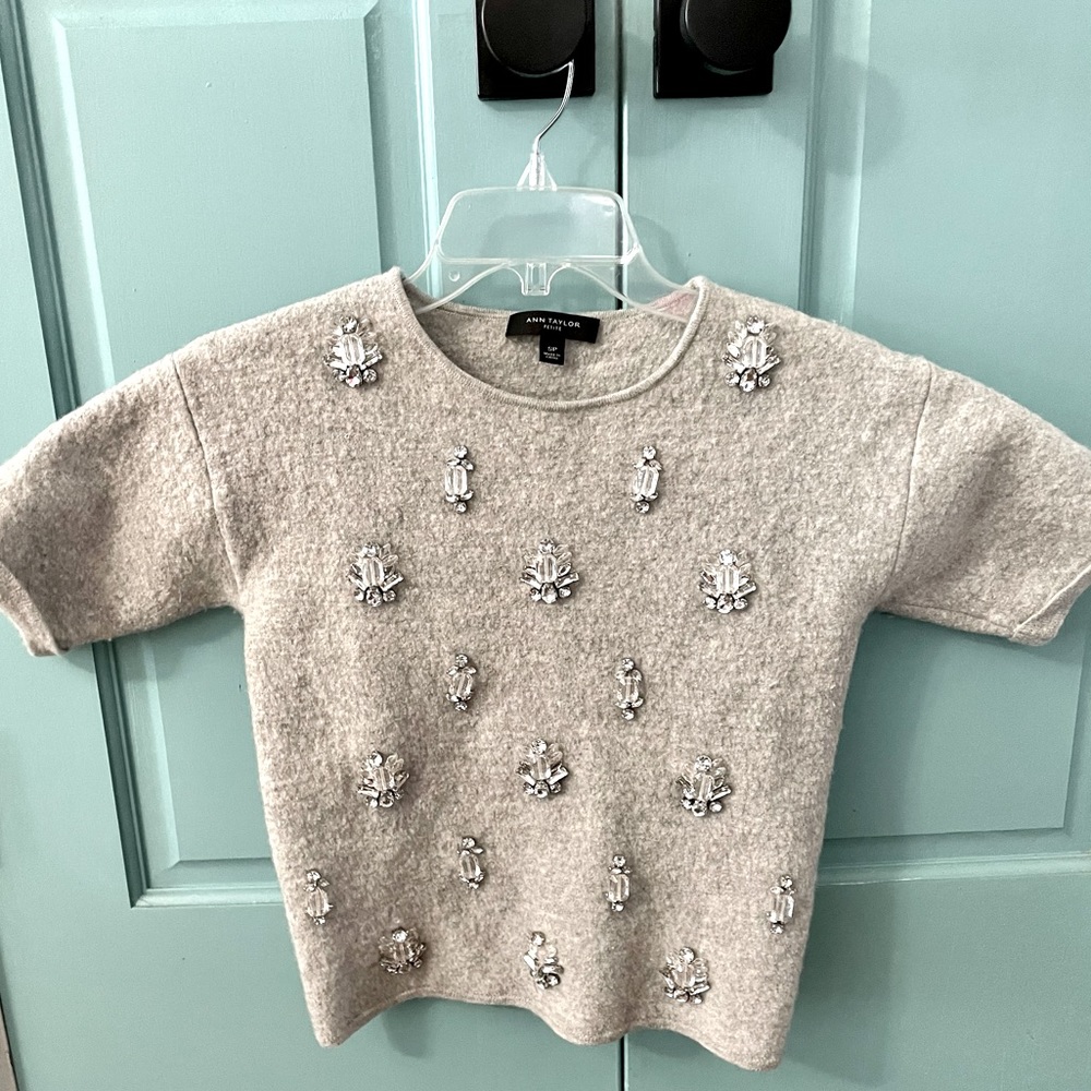 Ann Taylor embellished sweater